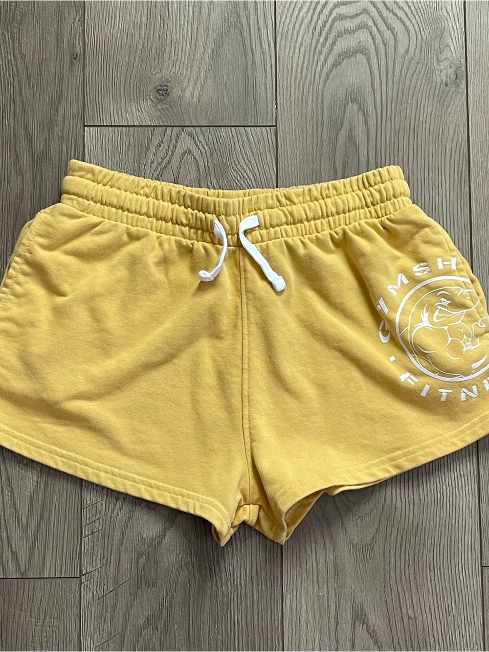 Gymshark Women’s Small Yellow Legacy Graphic Shorts
